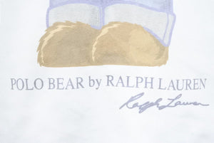 Polo Ralph Lauren ポロ ラルフローレン グラフィック プリント クルーネック アメリカ国旗 Tシャツ ポロベアー 中古 33311