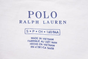 Polo Ralph Lauren ポロ ラルフローレン グラフィック プリント クルーネック アメリカ国旗 Tシャツ ポロベアー 中古 33311