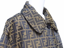 画像をギャラリービューアに読み込む, FENDI フェンディ ヴィンテージ ロングコート アウター ジャケット ズッカ柄 リバーシブル ブラウン メンズ 良好 N33354