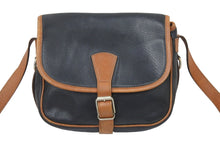 Load image into Gallery viewer, CELINE セリーヌ ショルダー バッグ ブラック キャメル レザー レディース ヴィンテージ 中古 30070