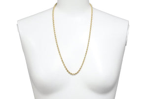 極美品 Tiffany&Co. ティファニー ヴィンテージ 太 ロング ネックレス ツイスト 14K 希少 60cm 36.8g ユニセックス 中古 33895