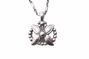 GEORG JENSEN ジョージジェンセン 1998 イヤーペンダント ネックレス シルバー925 アクセサリー ユニセックス 美品 中古 33954