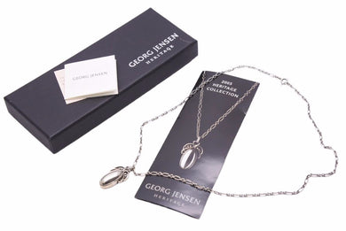 GEORG JENSEN ジョージジェンセン 2005 ネックレス イヤーペンダント シルバー 925 メンズ 中古 34069