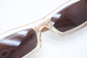 EMPORIO ARMANI エンポリオアルマーニ サングラス イタリア製ロゴ クリアベージュ 615-s 446 51□17 135 中古 34182 
