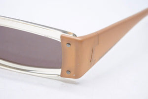 EMPORIO ARMANI エンポリオアルマーニ サングラス イタリア製ロゴ クリアベージュ 615-s 446 51□17 135 中古 34182 