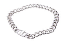 Load image into Gallery viewer, 21SS Christian Dior クリスチャンディオール CD アイコンチェーン ネックレス シルバー 46cm ペンダント ロゴ 美品 34234