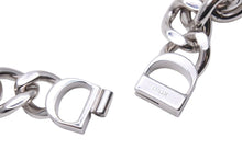 Load image into Gallery viewer, 21SS Christian Dior クリスチャンディオール CD アイコンチェーン ネックレス シルバー 46cm ペンダント ロゴ 美品 34234