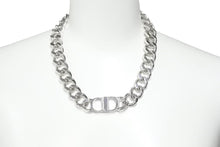 Load image into Gallery viewer, 21SS Christian Dior クリスチャンディオール CD アイコンチェーン ネックレス シルバー 46cm ペンダント ロゴ 美品 34234