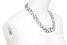 Load image into Gallery viewer, 21SS Christian Dior クリスチャンディオール CD アイコンチェーン ネックレス シルバー 46cm ペンダント ロゴ 美品 34234