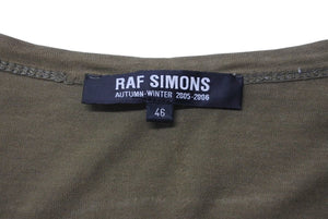 RAF SIMONS ラフシモンズ 05AW MMXXII TEE Tシャツ 半袖 アーカイブ ポルターガイスト期 コットン カーキ 46 メンズ 良好 N34309