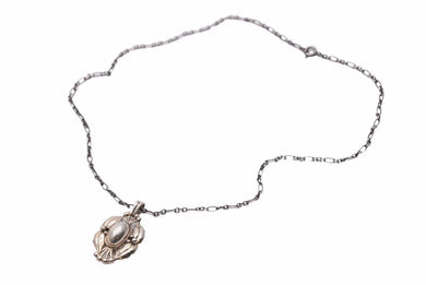 GEORG JENSEN ジョージジェンセン 2000 イヤー ネックレス ペンダント シルバー 925 美品 中古 34335
