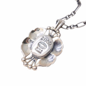 GEORG JENSEN ジョージジェンセン 2000 イヤー ネックレス ペンダント シルバー 925 美品 中古 34335