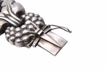 Load image into Gallery viewer, 特大サイズ GEORG JENSEN ジョージ ジェンセン ブレスレット 30 シルバー 925 83.42g ヴィンテージ 草 植物 メンズ 美品 中古 34444