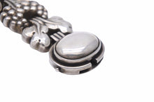 Load image into Gallery viewer, 特大サイズ GEORG JENSEN ジョージ ジェンセン ブレスレット 30 シルバー 925 83.42g ヴィンテージ 草 植物 メンズ 美品 中古 34444