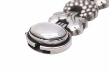 Load image into Gallery viewer, 特大サイズ GEORG JENSEN ジョージ ジェンセン ブレスレット 30 シルバー 925 83.42g ヴィンテージ 草 植物 メンズ 美品 中古 34444