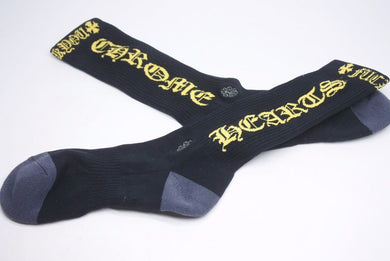 クロムハーツ Chrome Hearts SOCKS OLD ENGLISH 1PK サイズ:M オールドイングリッシュロゴ靴下ソックス 34460