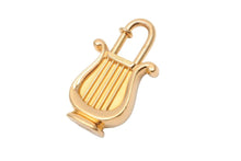 Load image into Gallery viewer, HERMES エルメス 1996年 ハープ カデナ チャーム ゴールド GP ヴィンテージ ANNEE DE LA MUSIQUE アクサセリー 美品 中古 34629