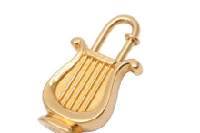 Load image into Gallery viewer, HERMES エルメス 1996年 ハープ カデナ チャーム ゴールド GP ヴィンテージ ANNEE DE LA MUSIQUE アクサセリー 美品 中古 34629