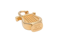 Load image into Gallery viewer, HERMES エルメス 1996年 ハープ カデナ チャーム ゴールド GP ヴィンテージ ANNEE DE LA MUSIQUE アクサセリー 美品 中古 34629