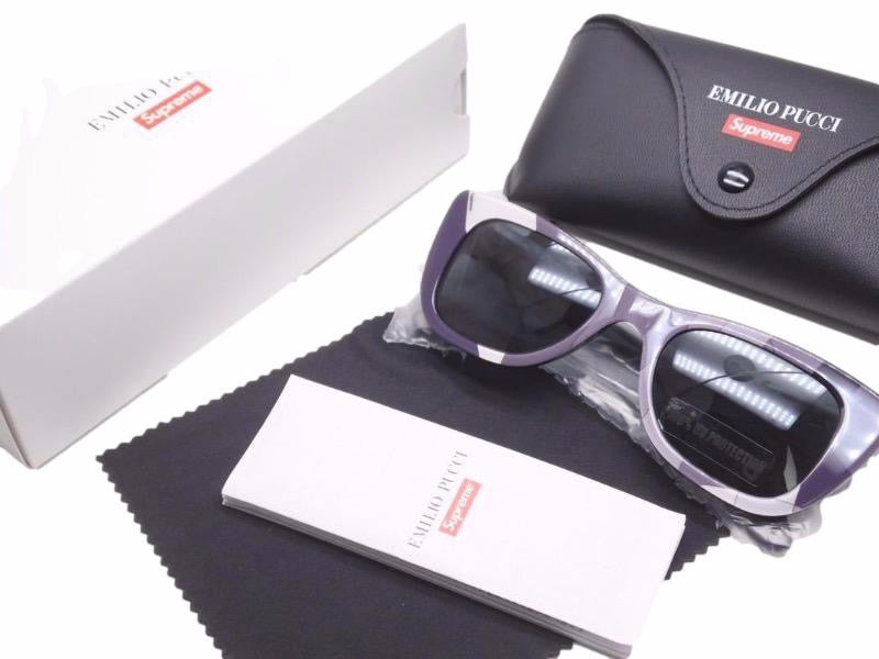 SUPREME シュプリーム EMILIO PUCCI エミリオプッチ 21SS サングラス メガネ G5SS20 05A サイズフリー ブラック 未使用品 34720