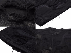名作 UNDERCOVER アンダーカバー 85デニム 05AW ARTS&CRAFTS期 ブラック メンズ サイズ3 中古 N34776