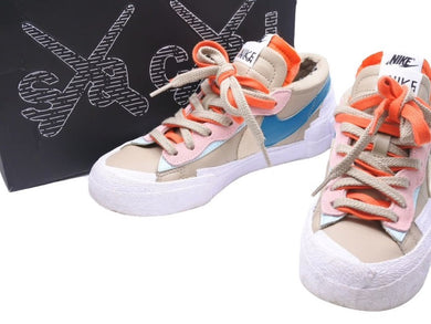 KAWS sacai Nike カウズ サカイ ナイキ ブレーザー ロー リード スニーカー 靴 マルチ レザー サイズ23.5㎝ 中古 34941