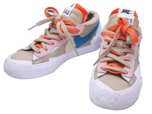 Load image into Gallery viewer, KAWS sacai Nike カウズ サカイ ナイキ ブレーザー ロー リード スニーカー 靴 マルチ レザー サイズ23.5㎝ 中古 34941