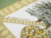 Load image into Gallery viewer, HERMES エルメス カレ90 スカーフ LES LEJENDES DE L&#39;ARBRE 木の伝説 兆候 ライオン グリーン TD20180 美品 35037