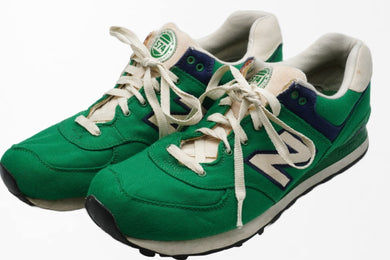 NEW BALANCE ニューバランス スニーカー シューズ ラグビーパック ML574RUG キャンバス グリーン ネイビー ホワイト 良品 中古58742