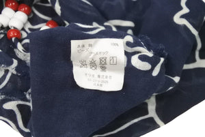 希少 HUMAN MADE × CPFM カスタムストールバンダナ ヒューマンメイド ネイビー ビーンズ 中古 35275