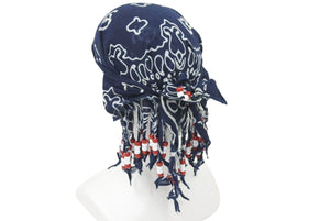 希少 HUMAN MADE × CPFM カスタムストールバンダナ ヒューマンメイド ネイビー ビーンズ 中古 35275