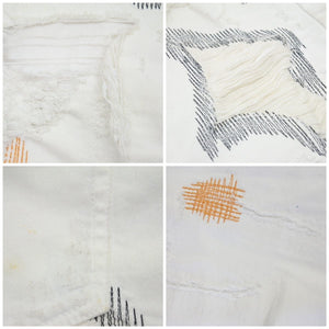 VLONE ヴィーローン Scab denim jeans デニムパンツ ダメージ 加工 ホワイト 伝説 サイズ XL メンズ 良好 35278