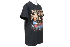 プロレス ヴィンテージ tシャツ live raw 2015 古着 トップス コレクション 格闘技 ブラック コットン 良品 中古 35325