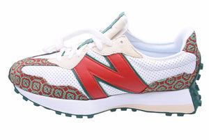 新品同様 New Balance ニューバランス Casablanca カサブランカ スニーカー 靴 327 RED MONOGRAM MS327CAA ホワイト 中古 35409