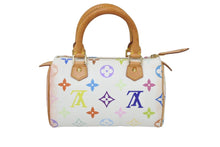 Load image into Gallery viewer, LOUIS VUITTON ルイヴィトン 村上隆 ミニスピーディ ブラック 白 ブロン モノグラムマルチ M92645 美品 35411