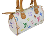 Load image into Gallery viewer, LOUIS VUITTON ルイヴィトン 村上隆 ミニスピーディ ブラック 白 ブロン モノグラムマルチ M92645 美品 35411