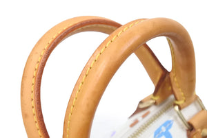LOUIS VUITTON ルイヴィトン 村上隆 ミニスピーディ ブラック 白 ブロン モノグラムマルチ M92645 美品 35411