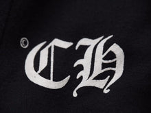 Load image into Gallery viewer, CHROME HEARTS クロムハーツ HOODIE ゴールドクラッシュプリントパーカー ゴールド ブラック メンズ 美品 35513