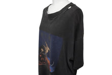 Load image into Gallery viewer, RUSH COUNTERPARTS ラッシュ 90s ウサギとカメ 半袖Ｔシャツ ブラック プリント ヴィンテージ 動物 サイズXL 中古 35571