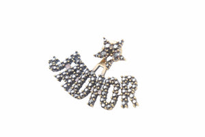 DIOR ディオール ピアス JADIOR 耳飾り スター 星 モチーフ スターモチーフ ロゴ レディース アクセサリー 美品 中古 35874 正規品