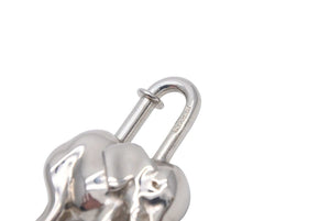 HERMES エルメス チャーム キーホルダー アクセサリー ペンダントトップ シルバー 象 カデナ 南京錠 美品 中古 35900