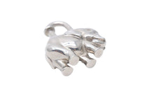 Load image into Gallery viewer, HERMES エルメス チャーム キーホルダー アクセサリー ペンダントトップ シルバー 象 カデナ 南京錠 美品 中古 35900