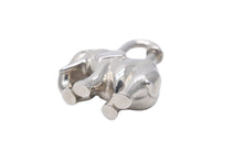 Load image into Gallery viewer, HERMES エルメス チャーム キーホルダー アクセサリー ペンダントトップ シルバー 象 カデナ 南京錠 美品 中古 35900