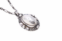 Load image into Gallery viewer, GEORG JENSEN ジョージジェンセン 1995 イヤーペンダント ネックレス ヴィンテージ シルバー ビッグ 925 メンズ 良好 中古 35993