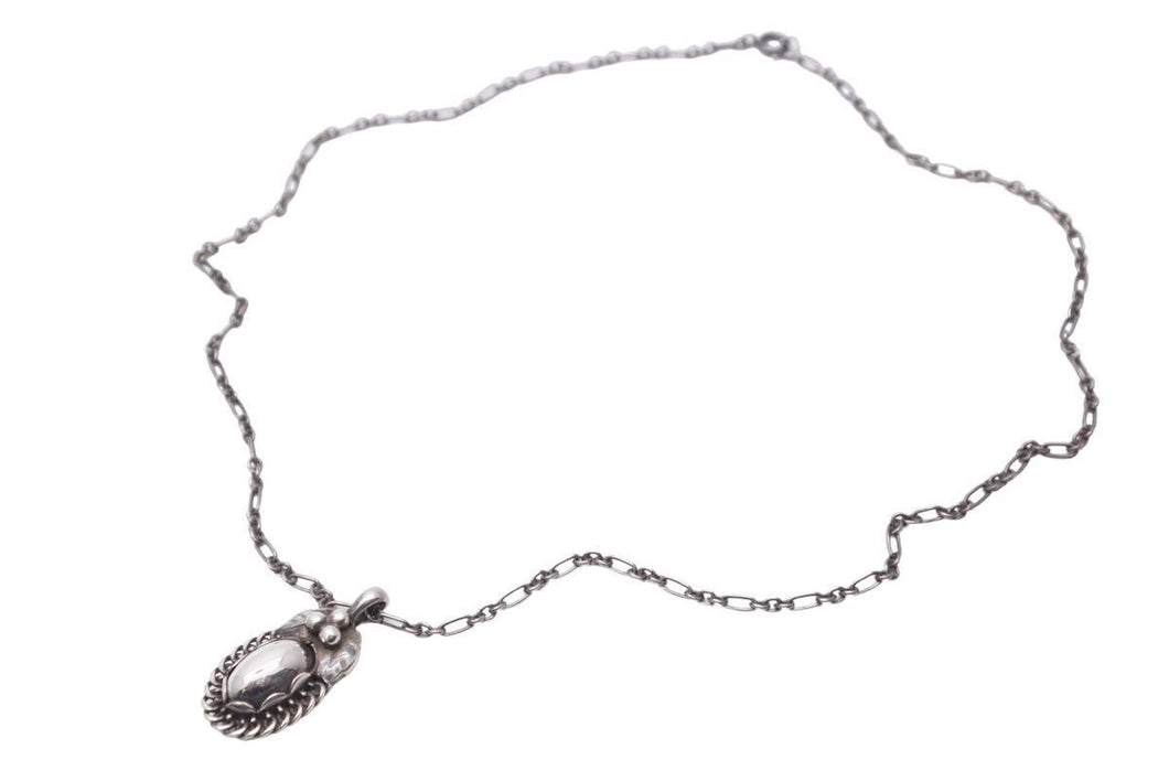 GEORG JENSEN ジョージジェンセン 1992 イヤーペンダント ネックレス ヴィンテージ シルバー 925 メンズ 良好 35994