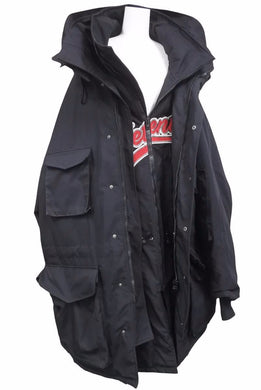 VETEMENTS ヴェトモン ベースボール ロゴレイヤード オーバーサイズコート ブルゾン MAH18JA39 サイズM 良好中古 36012 