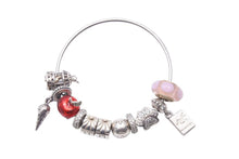 Load image into Gallery viewer, PANDORA パンドラ ブレスレット シルバー チャーム 10個 バングル レディース 中古 36046
