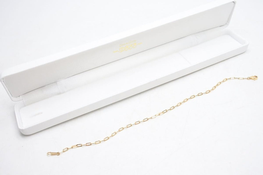 YUKIZAKI ゆきざき 18K ブレスレット YG 19.5cm チェーン 2.5g イエローゴールド 金 美品 36050 正規品