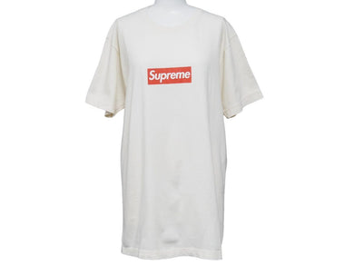 Supreme シュプリーム Box Logo Tee 20th Anniversary ボックスロゴ Tシャツ アイボリー 半袖トップス サイズM 中古 36106 