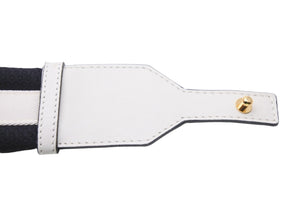 MARNI マルニ ベルト 小物 イタリア製 レザー メッシュ ホワイト ブラック ゴールド金具 サイズ75 美品 中古 36161